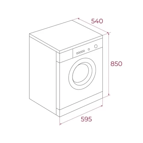 Mașină de spălat rufe free-standing fără uscător, Motor Inverter, 400 - 1400 rpm, Capacitate spălare: 9 kg