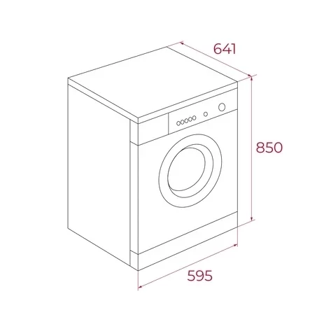 Mașină de spălat rufe free-standing fără uscător, Motor Inverter, 400 - 1400 rpm