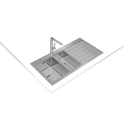 Chiuveta din inox Teka, 1000 x 520 mm, PureLine, Picurator dreapta, inox