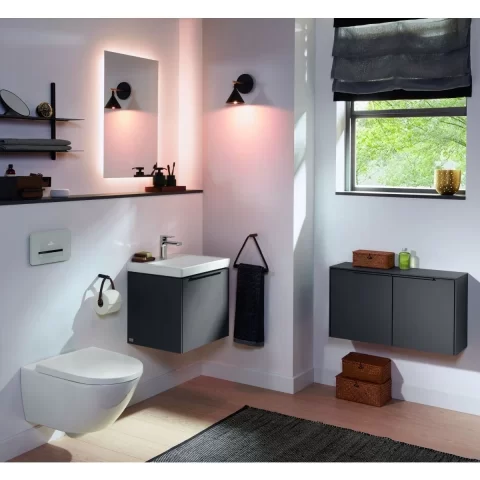 Set vas WC suspendat Villeroy&Boch Subway 3.0 CeramicPlus TwistFlush alb cu capac softclose