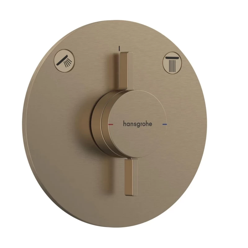 Hansgrohe DuoTurn S - Baterie încastrată pentru 2 consumatori, bronz periat