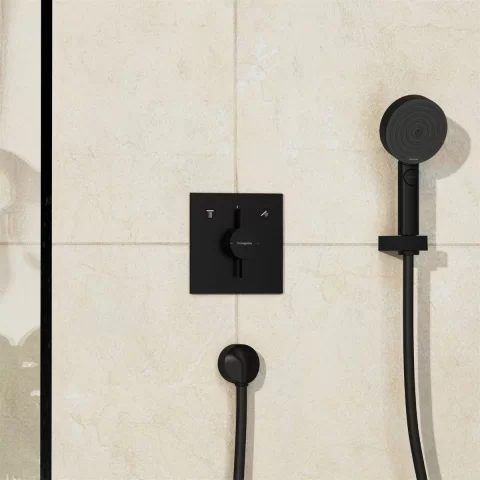 Hansgrohe DuoTurn E baterie cadă-duș ascuns negru