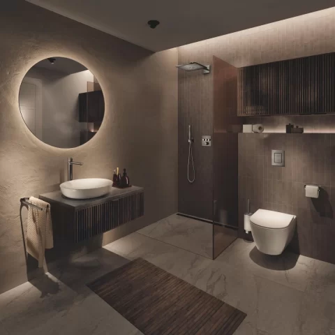 Grohe Grohtherm SmartControl baterie cadă-duș ascuns cu termostat Brushed Hard Graphite