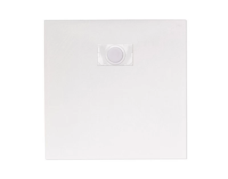 Cadita de dus din SMC, patrata, decupabila, 90x90cm - Alba