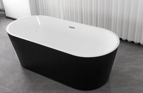 Cada freestanding RENO BLACK, 170x75x58 cm