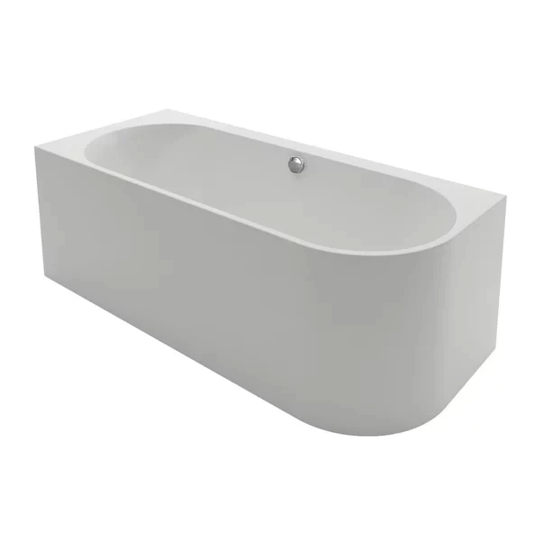 Cada freestanding Kreiner Andrea 175x75 cm finisaj alb stanga lipita de perete