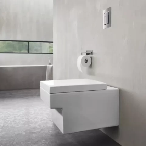 Vas wc suspendat, Rimless, PureGuard, alb lucios, Grohe Cube Ceramic 3924500H