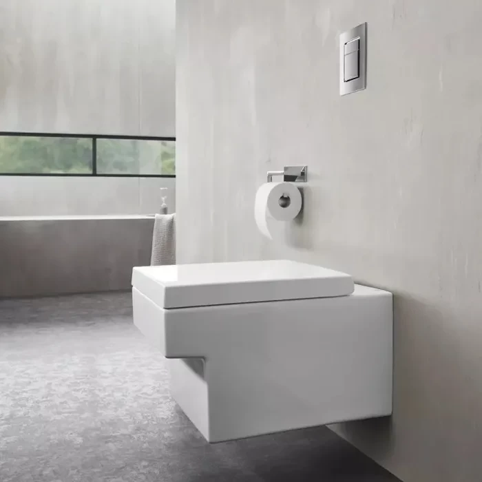 Vas wc suspendat, Rimless, PureGuard, alb lucios, Grohe Cube Ceramic 3924500H