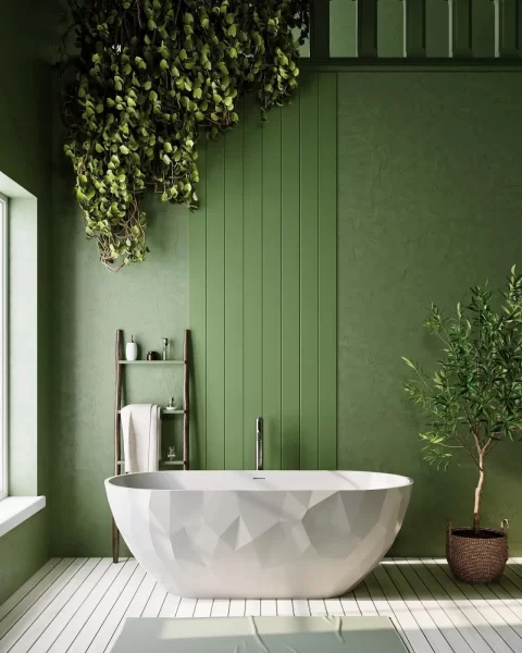 Cada freestanding din compozit alba lucioasa, model oval Sapfire, 165 cm