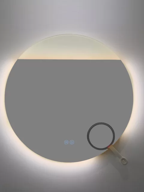 Oglinda baie LED 80 cm cu tehnologie COB si functie de dezaburire