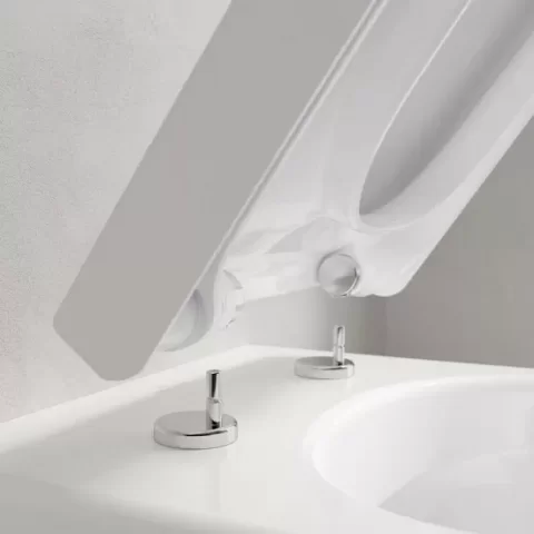 Set PROMO Villeroy&Boch Architectura vas WC Rimless Direct Flush si capac Soft Close 48x35xH34 cm