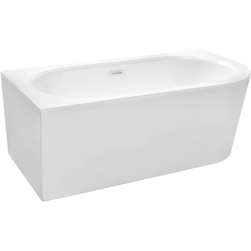 Besco Avita A-Line cadă de perete 150x75 cm ovală alb