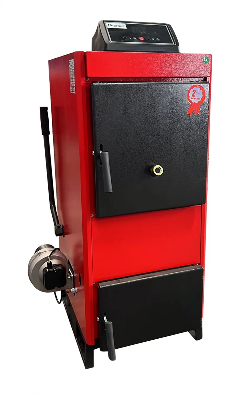 Centrala pe combustibil solid Fiama D2-40 Putere 46 kW, cu Ventilator si Automatizare