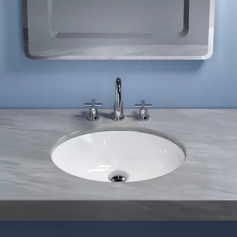 Lavoar baie sub blat sau incastrat, oval Roca Neo Selene 51x40 cm