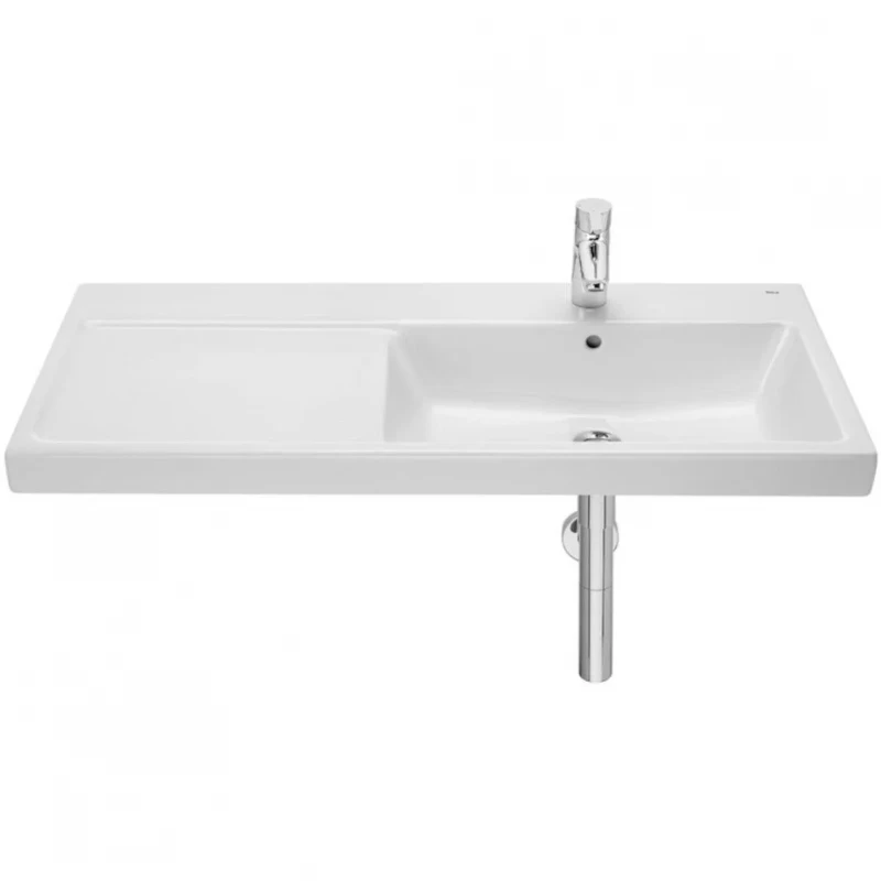 Lavoar baie suspendat Roca The Gap 100x46 cm, asimetric