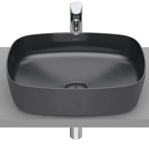Lavoar baie pe blat, antracit Roca Inspira Soft 50x37 cm