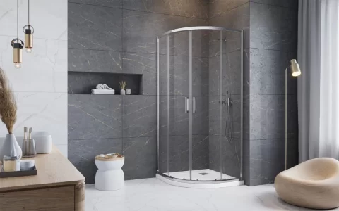 Set PROMO cabina dus Radaway Premium Pro PDD, 80x80x200cm, cu sifon si cadita