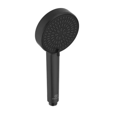 Coloana dus cu baterie fara termostat Ideal Standard Ceraflow Alu+ si doua rafturi, negru mat