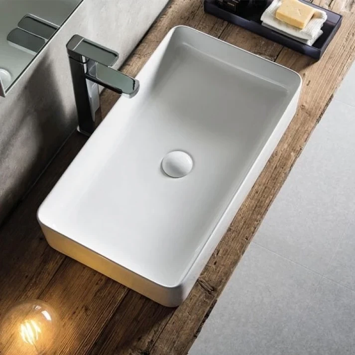 Lavoar baie pe blat Fluminia Lena 61x35 cm