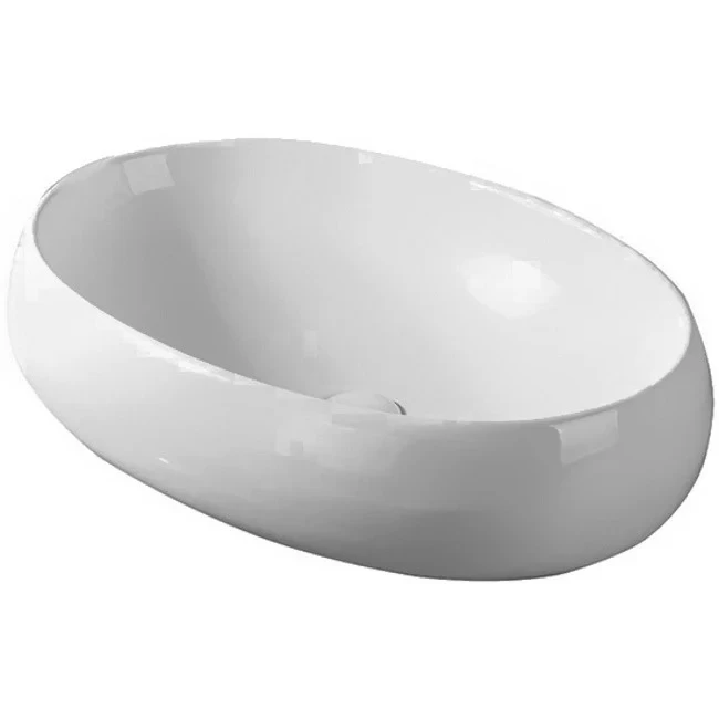 Lavoar baie pe blat, oval Fluminia Lheea 59x40 cm