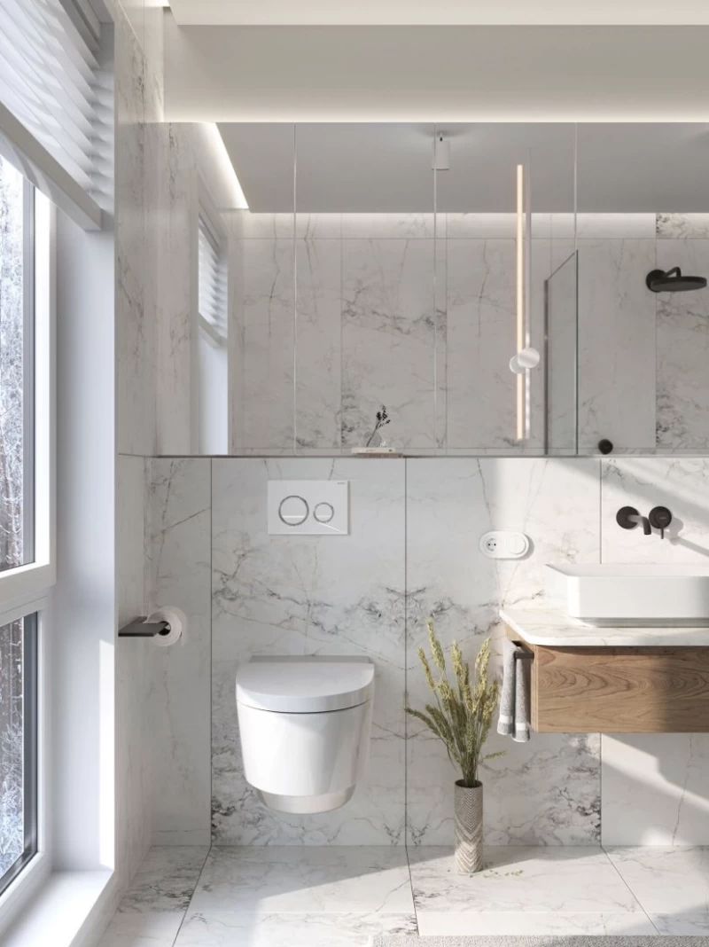 Vas wc suspendat, cu functie de bideu, capac soft close, alb lucios, Geberit AquaClean, Mera Comfort