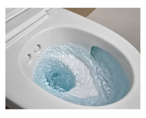 Vas wc suspendat, cu functie de bideu, capac soft close, alb lucios, Geberit AquaClean, Mera Comfort
