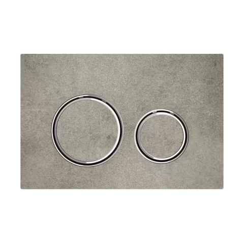 Clapeta actionare rezervor incastrat Sigma 21 Beton cu butoane crom