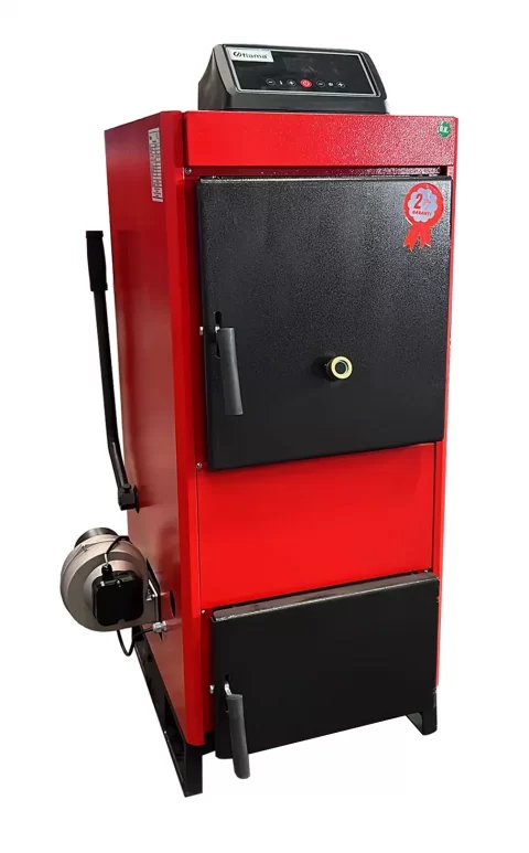 Centrala pe combustibil solid Fiama D2-25 Putere 29 kW, cu Ventilator si Automatizare