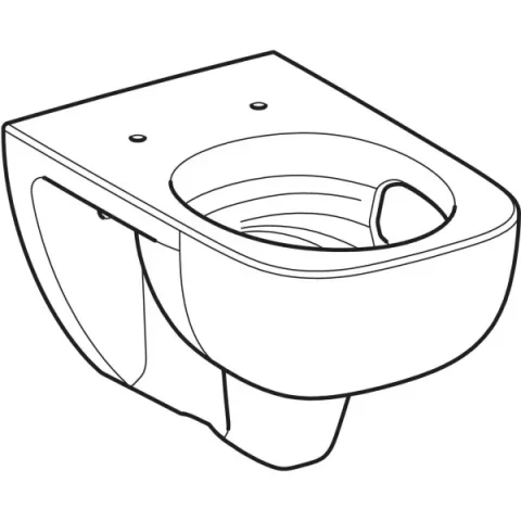 Vas WC suspendat Geberit Selnova Square, 54x35x34, evacuare orizontala