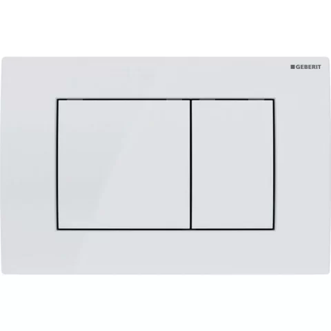 Clapeta actionare rezervor incastrat Delta 30 alba