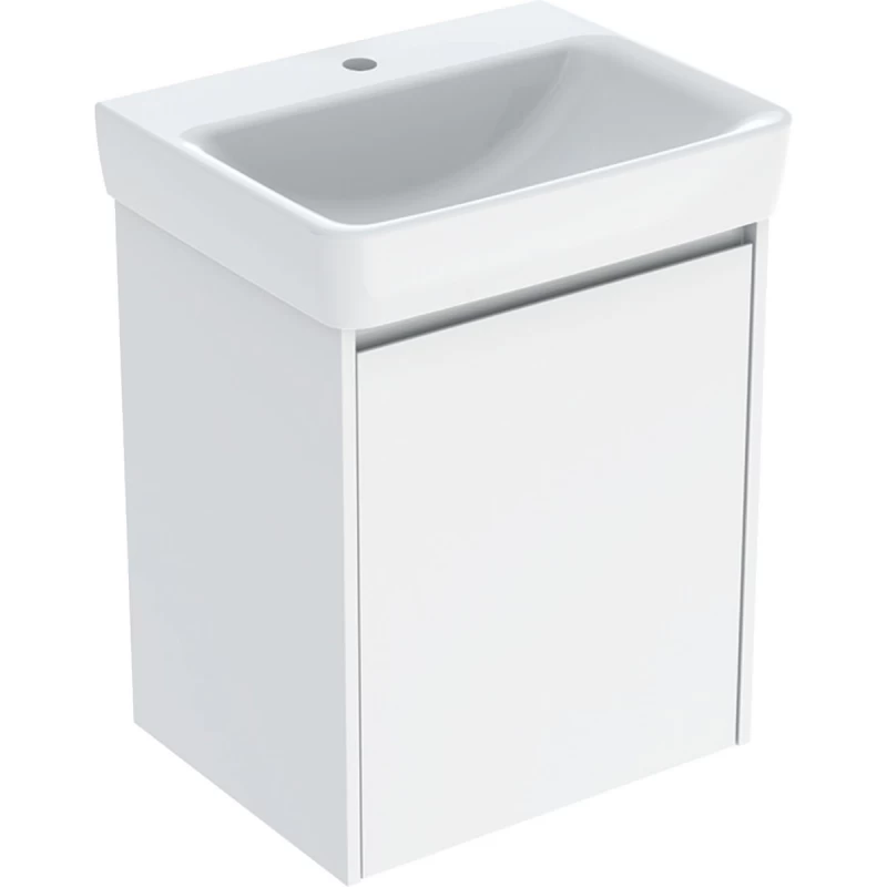 Set lavoar si mobilier Geberit Selnova Square, 55x44x70 cm, alb lucios