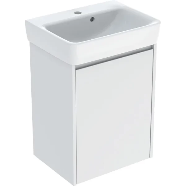 Set lavoar si mobilier Geberit Selnova Square, 50x38x70 cm, alb mat