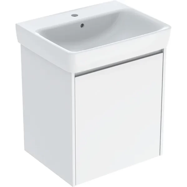 Set lavoar si mobilier Geberit Selnova Square, 60x48x70 cm, alb lucios