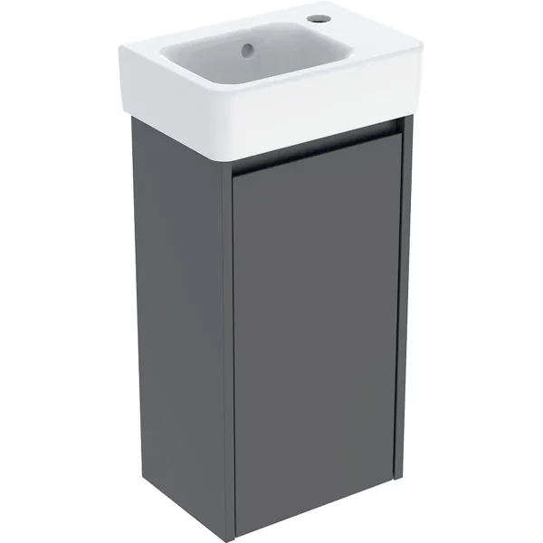 Set lavoar si mobilier Geberit Selnova Square, 36x25x70 cm, lava mat