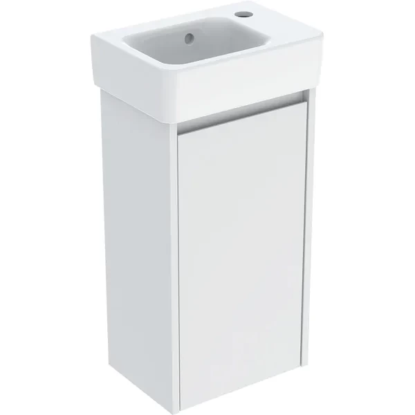 Set lavoar si mobilier Geberit Selnova Square, 36x25x70 cm, alb mat