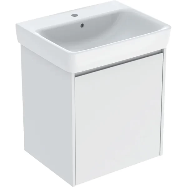 Set lavoar si mobilier Geberit Selnova Square, 60x48x70 cm, alb mat