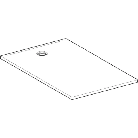 Cadita de dus Geberit CleanFloor30, 160x100x3.5 cm, alba mat