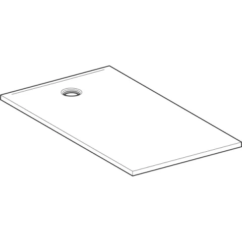 Cadita de dus Geberit CleanFloor30, 160x90x3.5 cm, alba mat