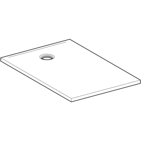 Cadita de dus Geberit CleanFloor30, 120x80x3.5 cm, gri mat