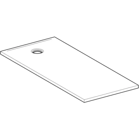 Cadita de dus Geberit CleanFloor30, 170x75x3.5 cm, alba mat