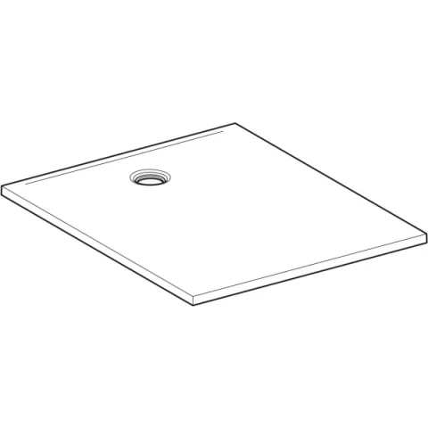 Cadita de dus Geberit CleanFloor30, 120x100x3.5 cm, alba mat