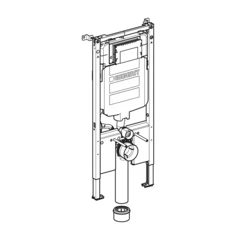 Rezervor incastrat Geberit Duofix pentru vas wc suspendat, 114 cm, cu rezervor incastrat Sigma 8 cm