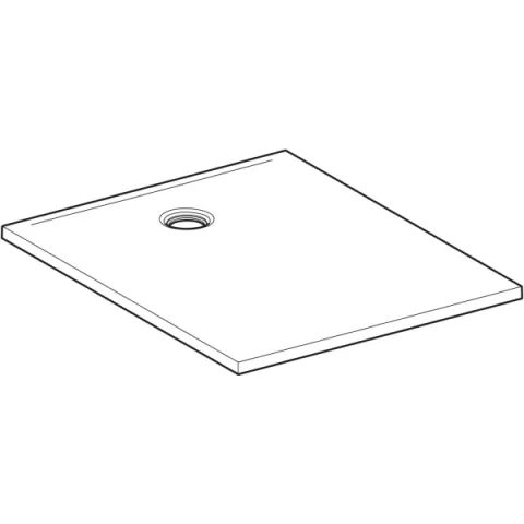 Cadita de dus Geberit CleanFloor30, 110x90x3.5 cm, gri mat