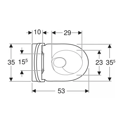 Set vas WC Geberit Acanto TurboFlush suspendat cu capac soft-close alb lucios