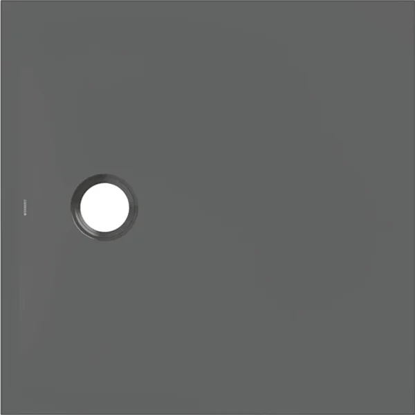 Cadita de dus Geberit CleanFloor30, 80x80x3.5 cm, patrata grafit mat