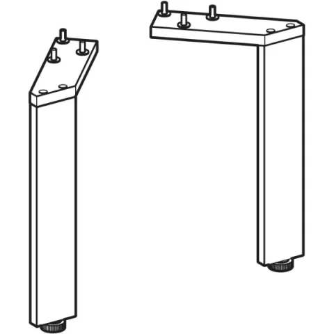 Set picioare inguste Geberit, reglabil 22.5-23.3 cm