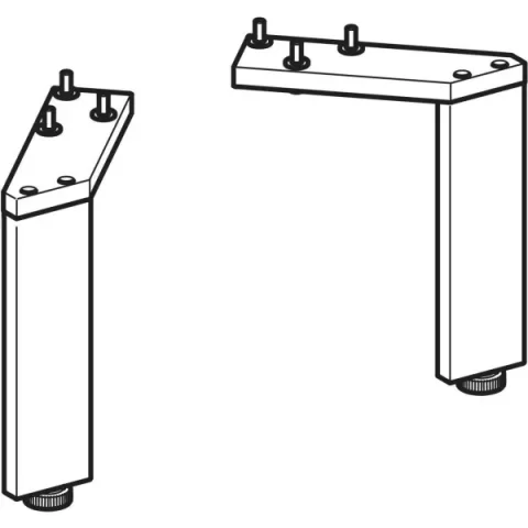 Set picioare inguste Geberit, reglabil 15-15.8 cm
