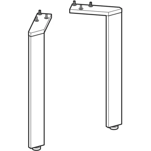 Set picioare inguste Geberit, reglabil 30-30.8 cm