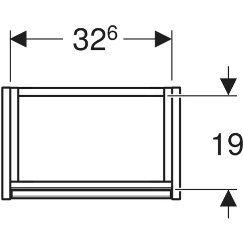 Mobilier Geberit Selnova Compact, 35.8x22.5x60.5 cm, cu o usa