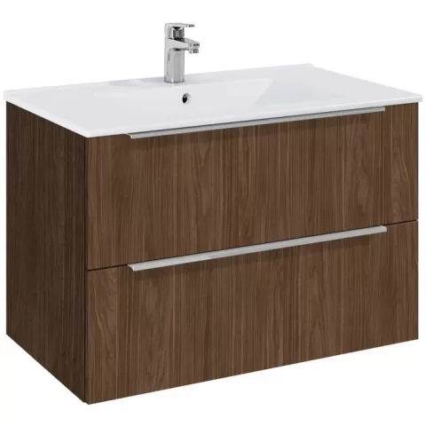 Set mobilier baie Roca Elegant Plus 80x46xH55 cm, maro